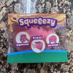 Sunny Days Squeeezy Peach Jumbo Squishy New